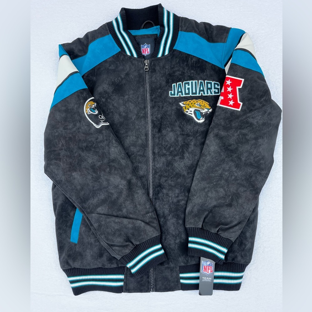 Jacksonville jaguars Faux suede Varsity jacket NFL G lll